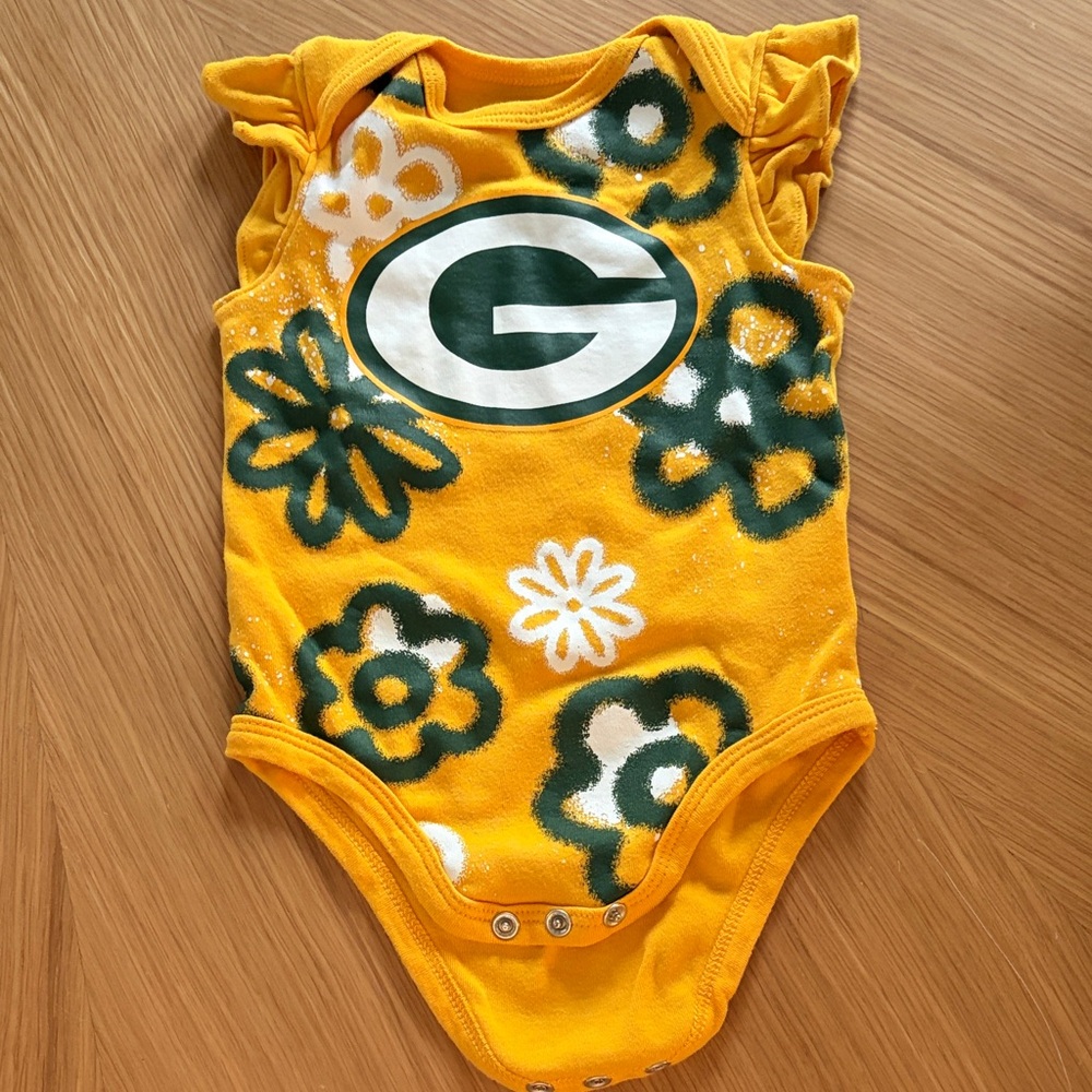 NFL Baby Onesie in Yellow and Green